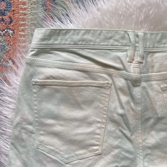 madewell denim shorts mint tie dye bleach cutoff jean shorts festival style - Picture 13 of 16